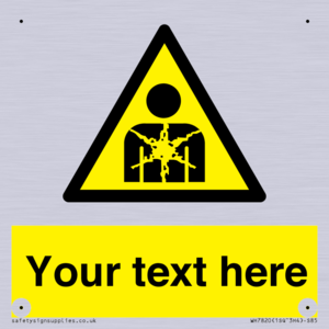 Custom Warning substance or mixture presenting a health hazard